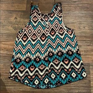 Colorful pattern blouse